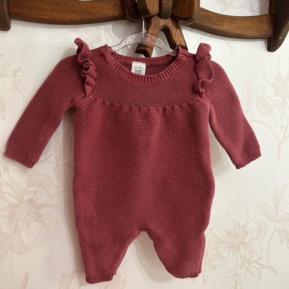 Carters knitted romper outfit